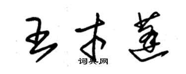 朱锡荣王才蓬草书个性签名怎么写