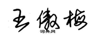 朱锡荣王傲梅草书个性签名怎么写