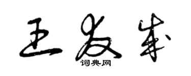 曾庆福王友成草书个性签名怎么写