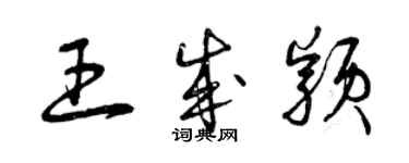 曾庆福王成颖草书个性签名怎么写