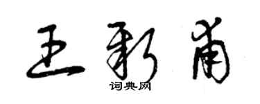 曾庆福王新甫草书个性签名怎么写