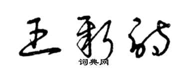 曾庆福王新诗草书个性签名怎么写