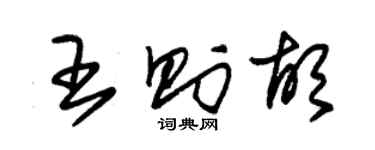 朱锡荣王则胡草书个性签名怎么写