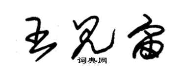 朱锡荣王见宙草书个性签名怎么写