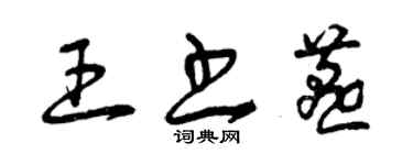 曾庆福王书燕草书个性签名怎么写