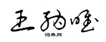 曾庆福王纳唯草书个性签名怎么写