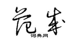 曾庆福范成草书个性签名怎么写