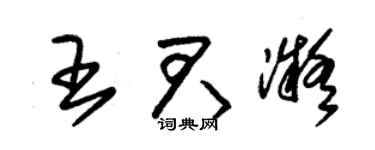 朱锡荣王君凝草书个性签名怎么写