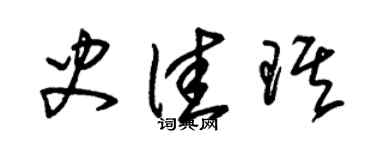 朱锡荣史佳琪草书个性签名怎么写