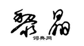 朱锡荣黎晶草书个性签名怎么写