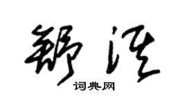 朱锡荣舒淇草书个性签名怎么写