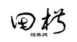 曾庆福田椒草书个性签名怎么写