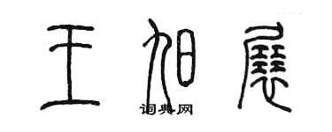陈墨王旭展篆书个性签名怎么写