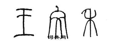 陈墨王文禾篆书个性签名怎么写