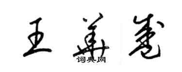 梁锦英王华盛草书个性签名怎么写