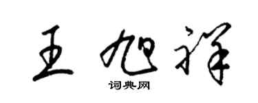 梁锦英王旭祥草书个性签名怎么写