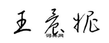 梁锦英王晨妮草书个性签名怎么写