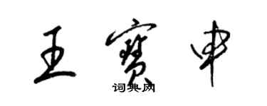 梁锦英王宝申草书个性签名怎么写