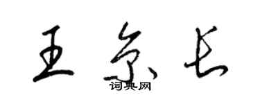 梁锦英王京长草书个性签名怎么写