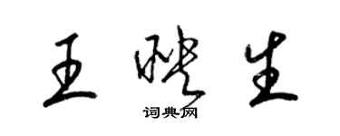 梁锦英王映生草书个性签名怎么写
