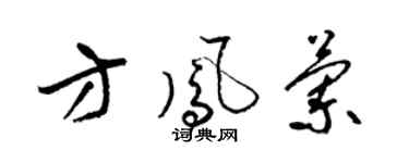 梁锦英方凤兰草书个性签名怎么写