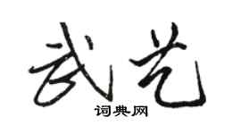 骆恒光武艺行书个性签名怎么写