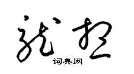 梁锦英龙想草书个性签名怎么写
