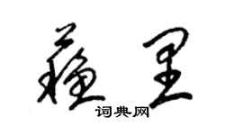 梁锦英苏里草书个性签名怎么写