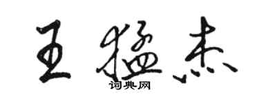 骆恒光王猛杰行书个性签名怎么写
