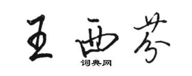 骆恒光王西芬行书个性签名怎么写