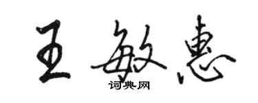 骆恒光王敏惠行书个性签名怎么写