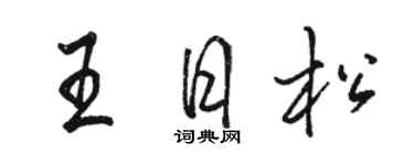 骆恒光王日松行书个性签名怎么写