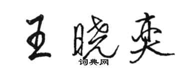 骆恒光王晓奕行书个性签名怎么写