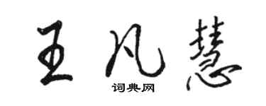 骆恒光王凡慧行书个性签名怎么写