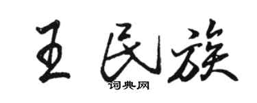 骆恒光王民族行书个性签名怎么写