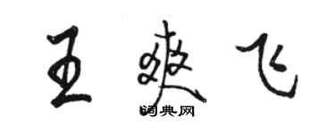 骆恒光王爽飞行书个性签名怎么写