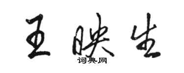 骆恒光王映生行书个性签名怎么写