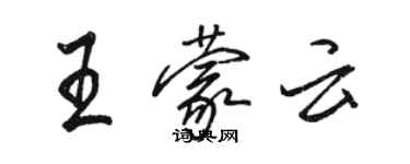 骆恒光王蒙云行书个性签名怎么写