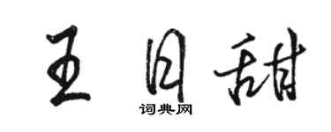 骆恒光王日甜行书个性签名怎么写