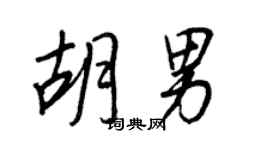 王正良胡男行书个性签名怎么写