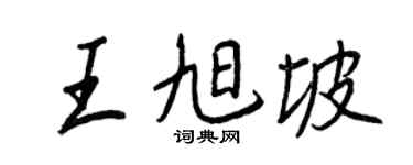 王正良王旭坡行书个性签名怎么写