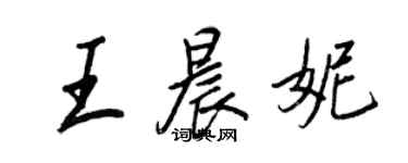 王正良王晨妮行书个性签名怎么写