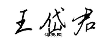 王正良王岱君行书个性签名怎么写