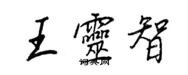 王正良王灵智行书个性签名怎么写