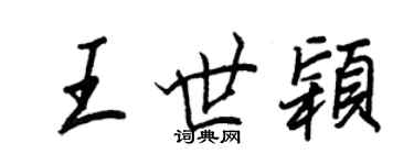 王正良王世颖行书个性签名怎么写