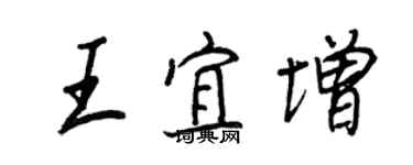 王正良王宜增行书个性签名怎么写