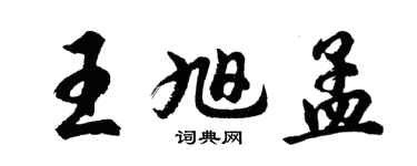 胡问遂王旭孟行书个性签名怎么写