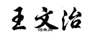 胡问遂王文治行书个性签名怎么写