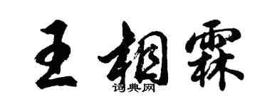 胡问遂王相霖行书个性签名怎么写