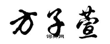 胡问遂方子萱行书个性签名怎么写